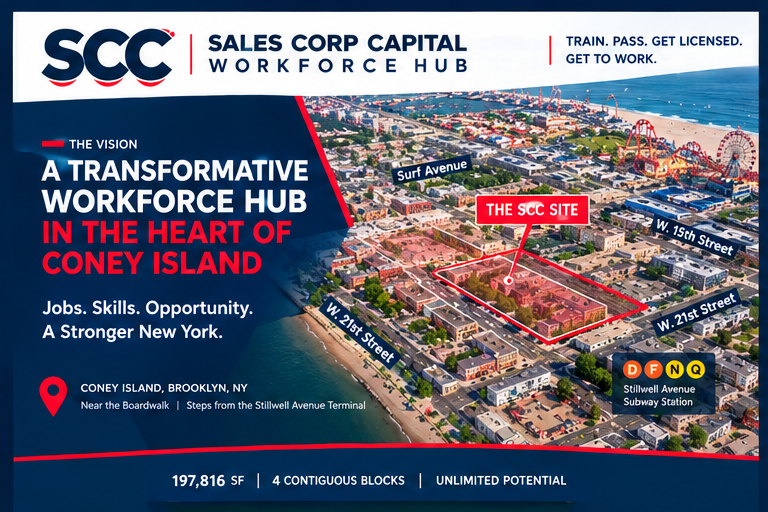 Proposed SCC site in the heart of Coney Island